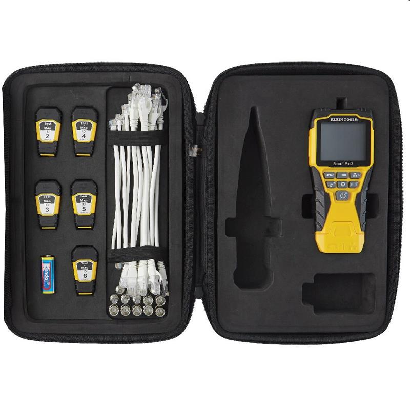 KLEIN TOOLS LAN tester VDV Scout® Pro 3 Tester Kit Locator Map™ (PoE) 