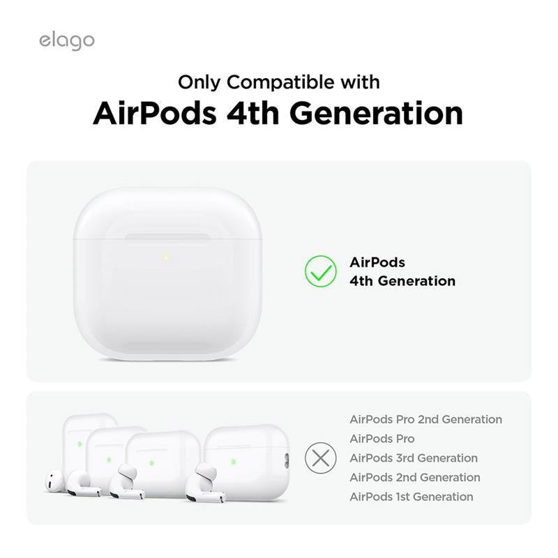 Elago Airpods 4 Liquid Hybrid Case - Black 