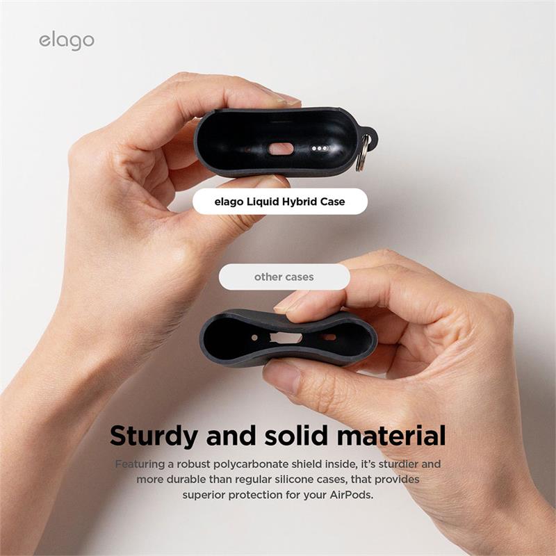 Elago Airpods 4 Liquid Hybrid Hang Case - Stone 