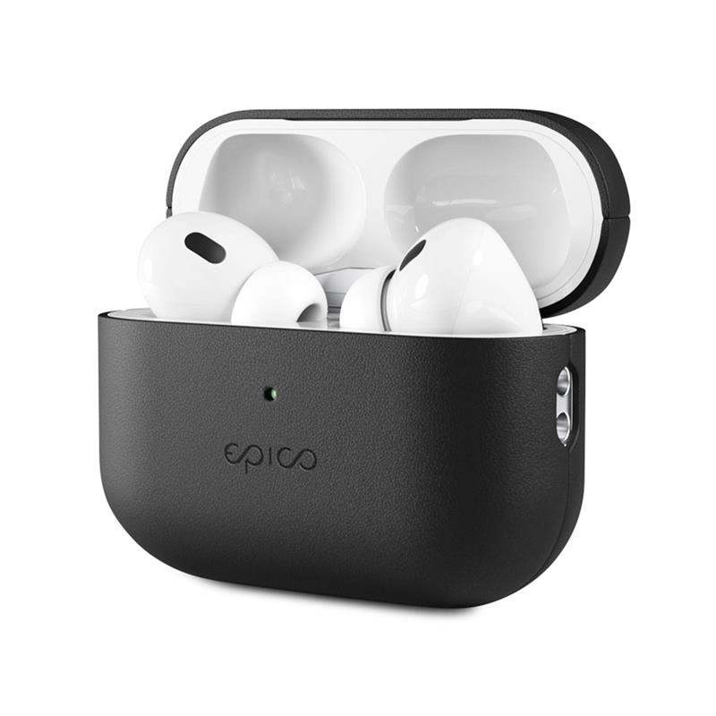Epico Leather Case Airpods Pro 2 - čierna 