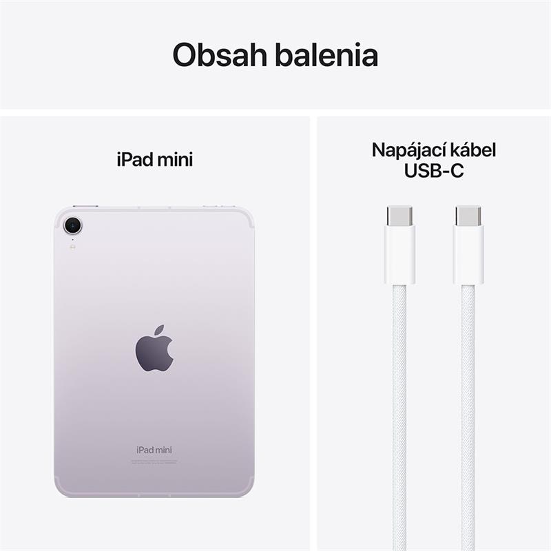 Apple iPad mini/ (2024) Wi-Fi + Cellular/ 8, 3"/ 2266x1488/ 512GB/ iPadOS18/ Purple 