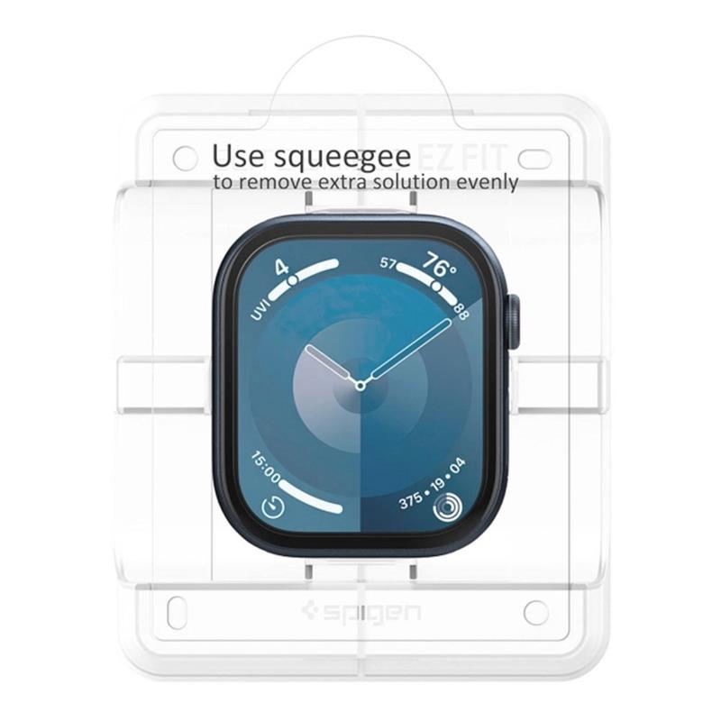 Spigen ochranné sklo Eliteshield EZ Fit pre Apple Watch 10 42mm - Clear 