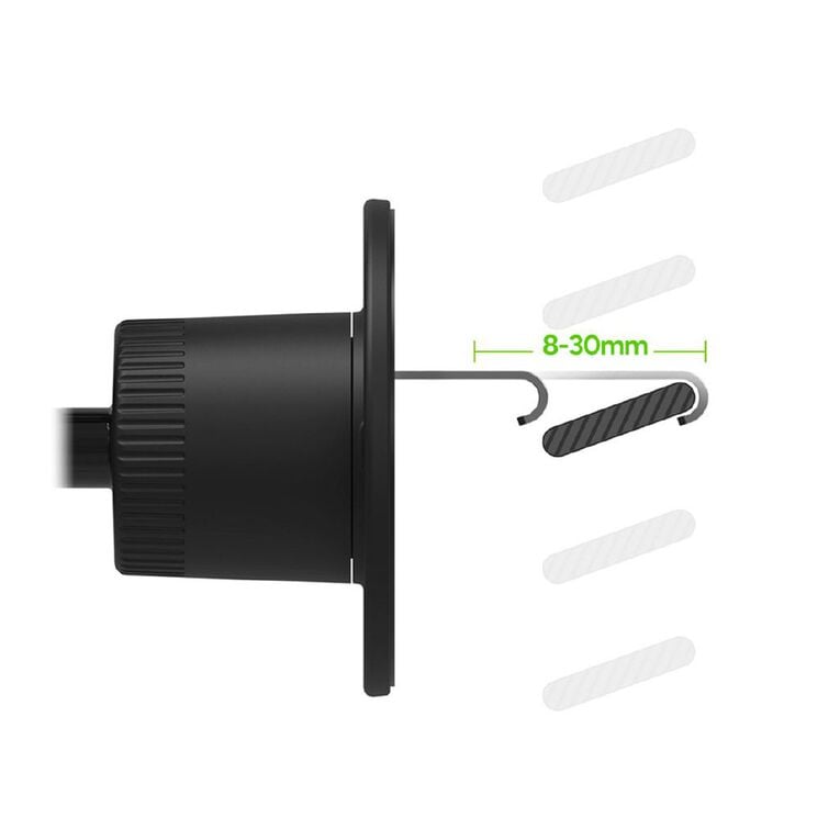 Mophie Snap+ wireless charging Ventmount Qi2 - čierna 