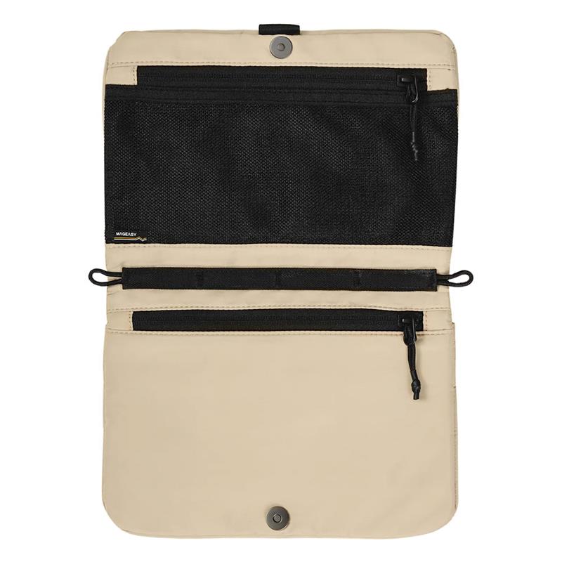 SwitchEasy Sacoche Utility Crossbody Bag + Strap Phone Lanyard 20mm 2L - Sand Beige + Black 