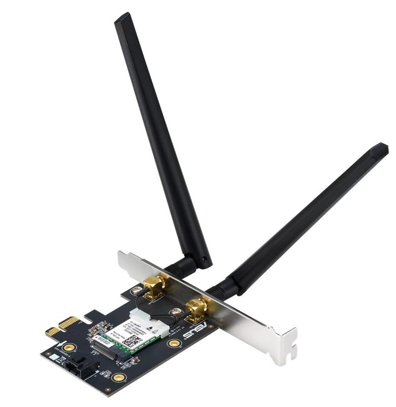 ASUS Wireless PCE-AXE5400 WiFi 6E PCIe Adapter, 6GHz Band, Bluetooth 5.2 