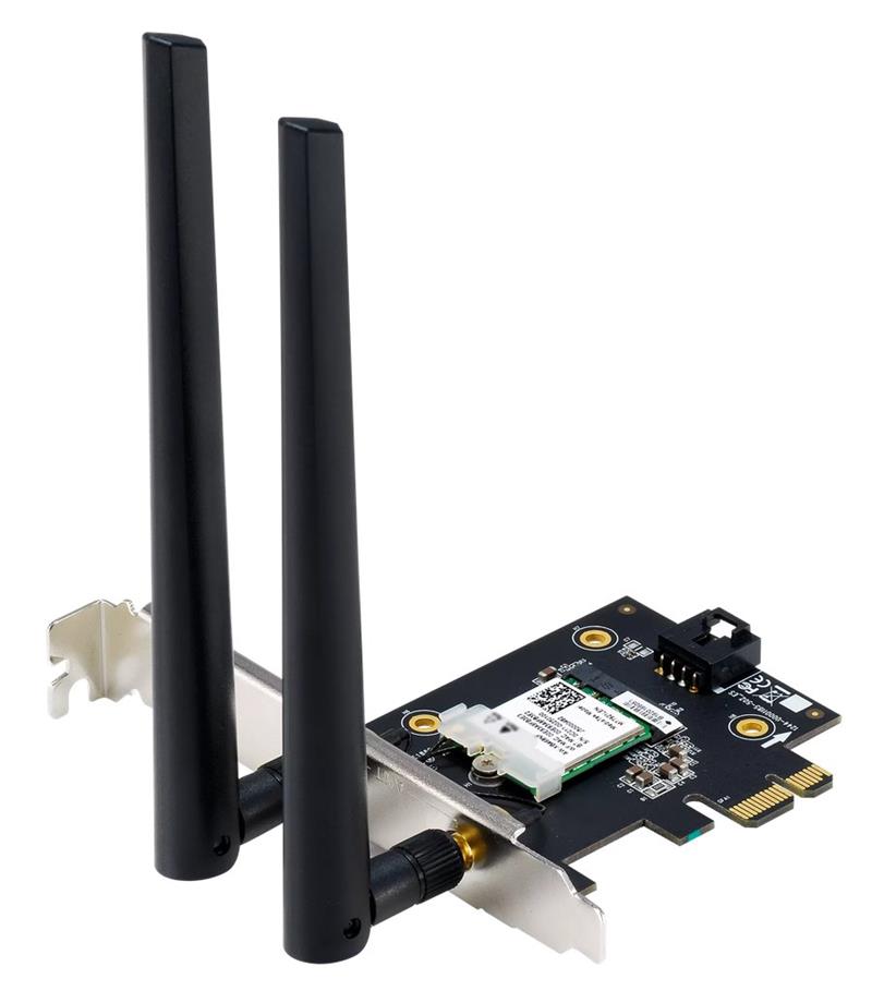 ASUS Wireless PCE-AXE5400 WiFi 6E PCIe Adapter, 6GHz Band, Bluetooth 5.2 