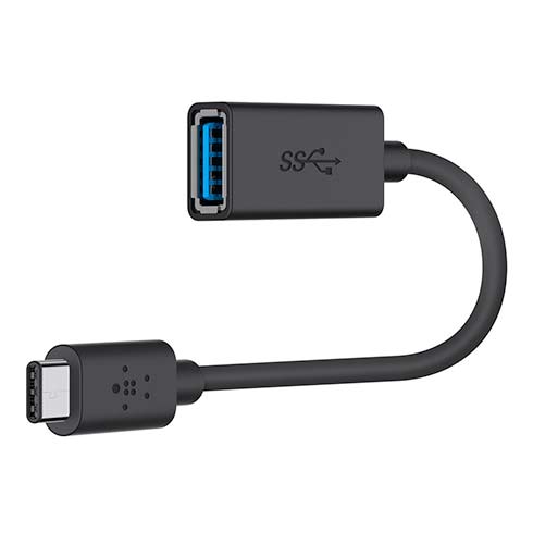 Belkin USB-C 3.0 to USB-A adaptér 15cm - Black 