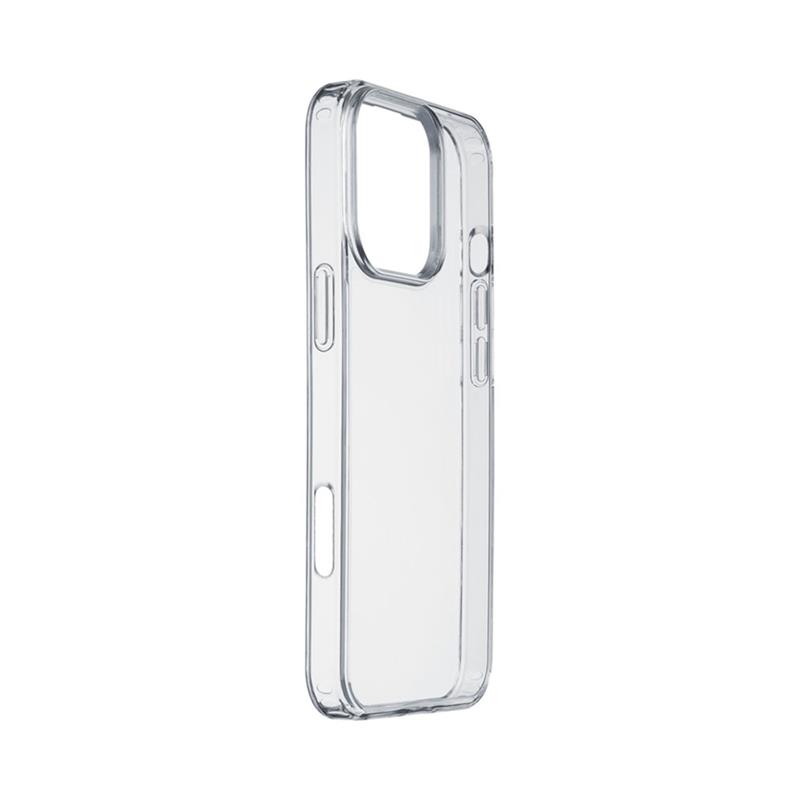 CellularLine Clear Duo zadný kryt s ochranným ramčekom pre iPhone 16 Pro, transparentný 