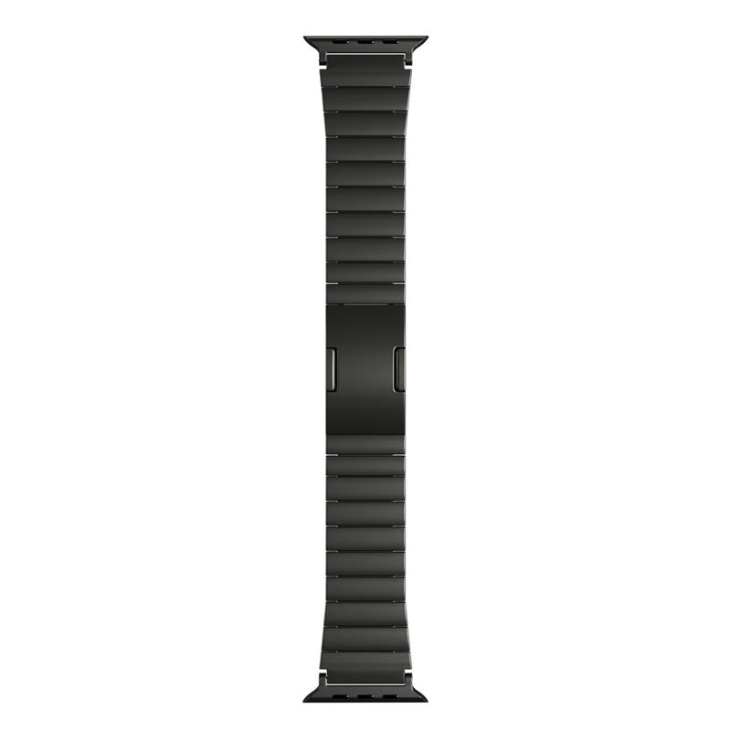 Epico UNUM Titanium Watch Band for Apple Watch SE Series 1- 9 (42 44 45mm) 10 (46mm) Ultra (49mm) - čierna 