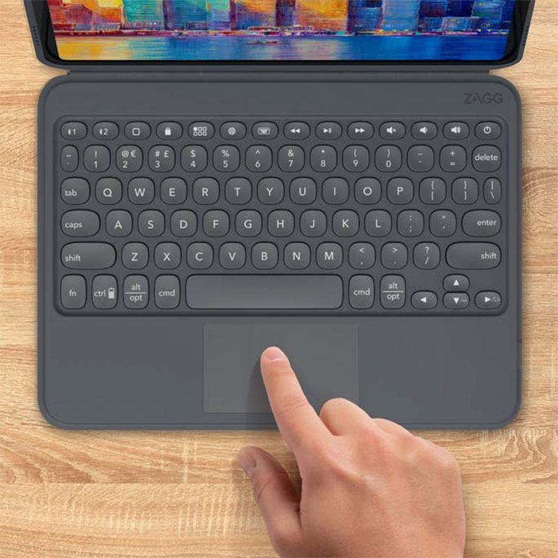 ZAGG klávesnica Pro Keys with Trackpad pre iPad Pro 12.9"/Air 13" M2 2024 EN - Black *Rozbalený* 