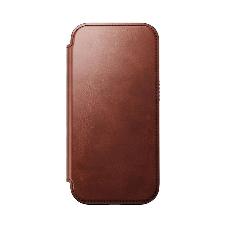 Nomad puzdro Modern Leather Folio Magsafe Horween pre iPhone 16 Pro - Olde Dublin 