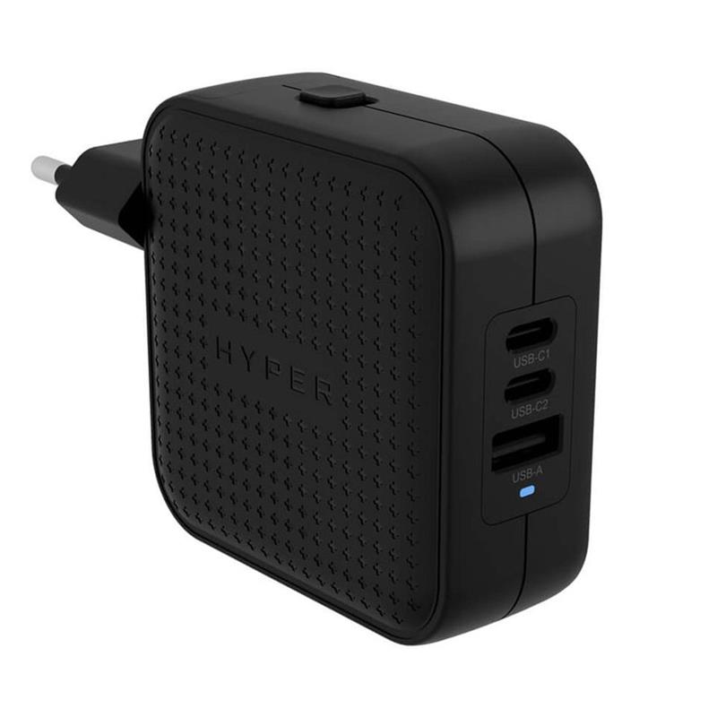 Hyper HyperJuice 70W USB-C GaN Travel Charger - Black 