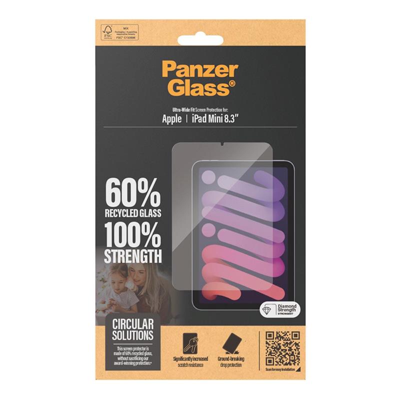 PanzerGlass ochranné sklo UWF pre iPad mini 8.3" 2021/2024 - Clear 