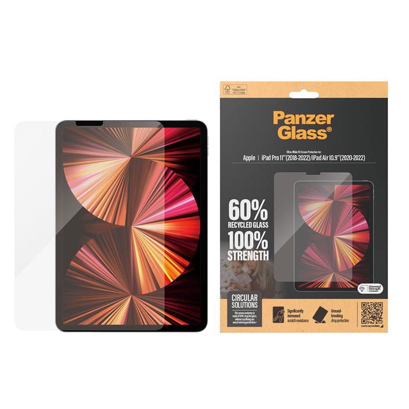 PanzerGlass ochranné sklo UWF pre iPad Air 10.9"/iPad Pro 11" 2018-2022 - Clear 