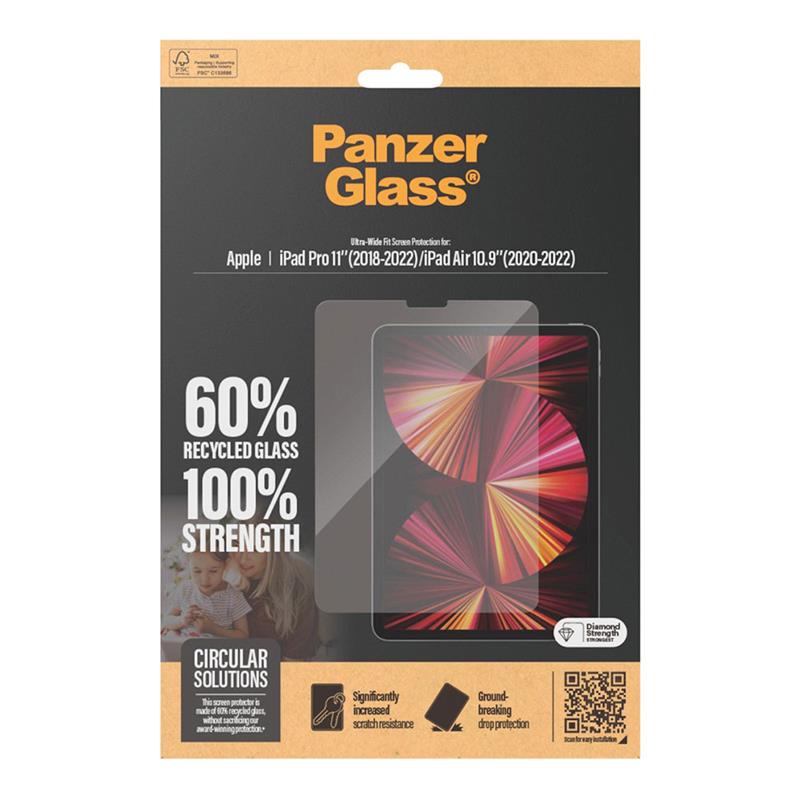 PanzerGlass ochranné sklo UWF pre iPad Air 10.9"/iPad Pro 11" 2018-2022 - Clear 