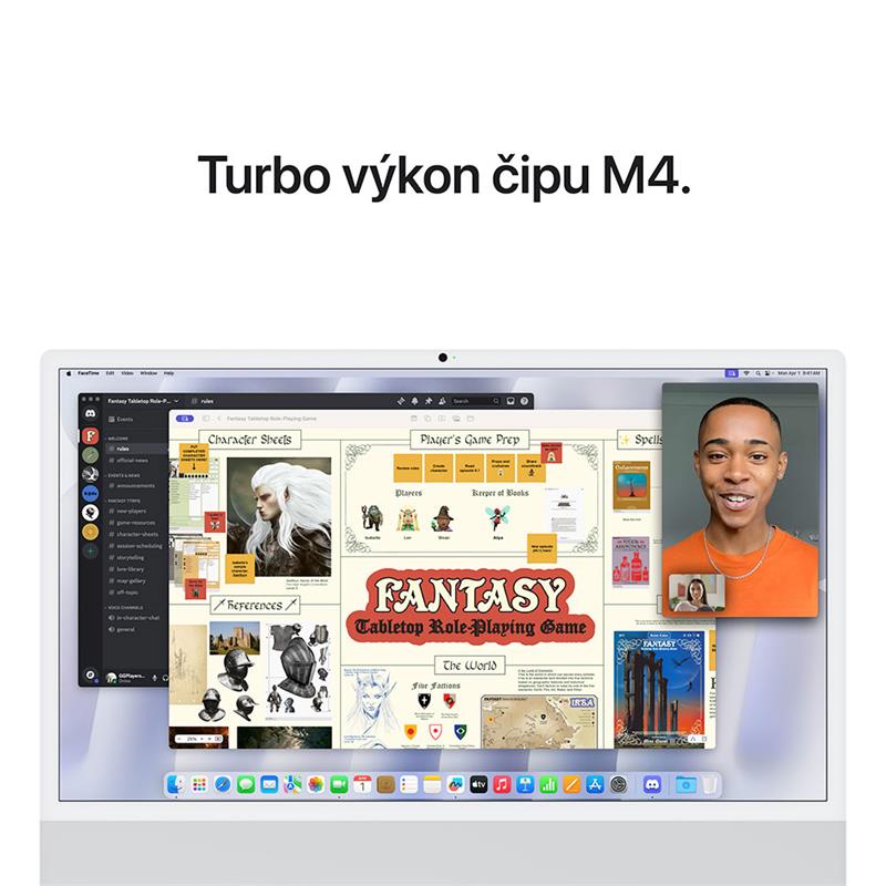 iMac 24" 4.5K Apple M4 10C CPU 10C GPU 16GB 256GB Strieborný SK 