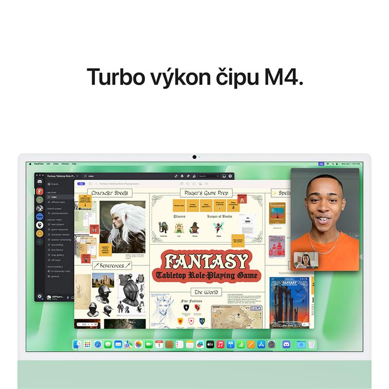 iMac 24" 4.5K Apple M4 10C CPU 10C GPU 24GB 512GB Zelený SK 