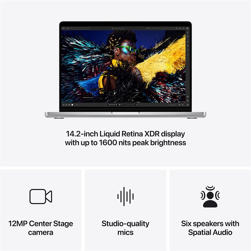 MacBook Pro 14" Apple M4 10C CPU 10C GPU 24GB 1TB Strieborný SK 