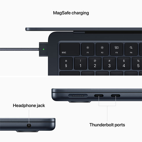 MacBook Air 13" Apple M2 8C CPU 8C GPU 16GB 256GB Polnočný SK 