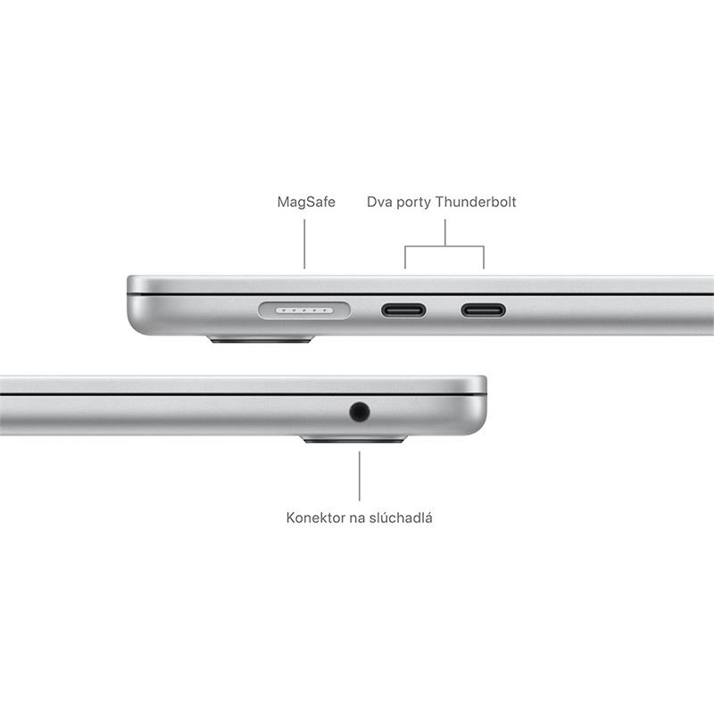 MacBook Air 15" Apple M3 8C CPU 10C GPU 16GB 256GB Strieborný SK 