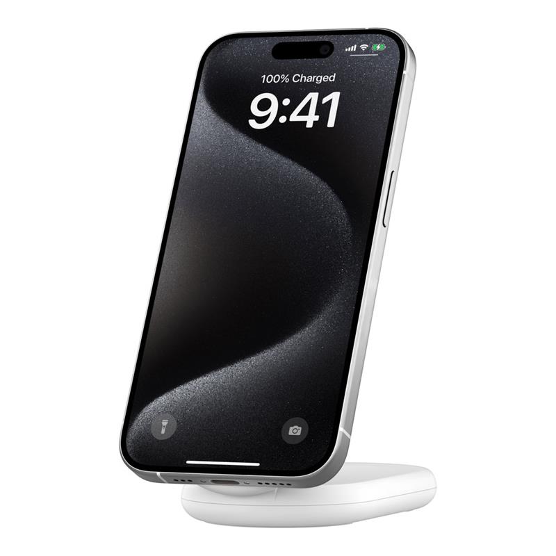 Belkin Boost Charge Magnetic Wireless Charger with Qi2 15W - White 