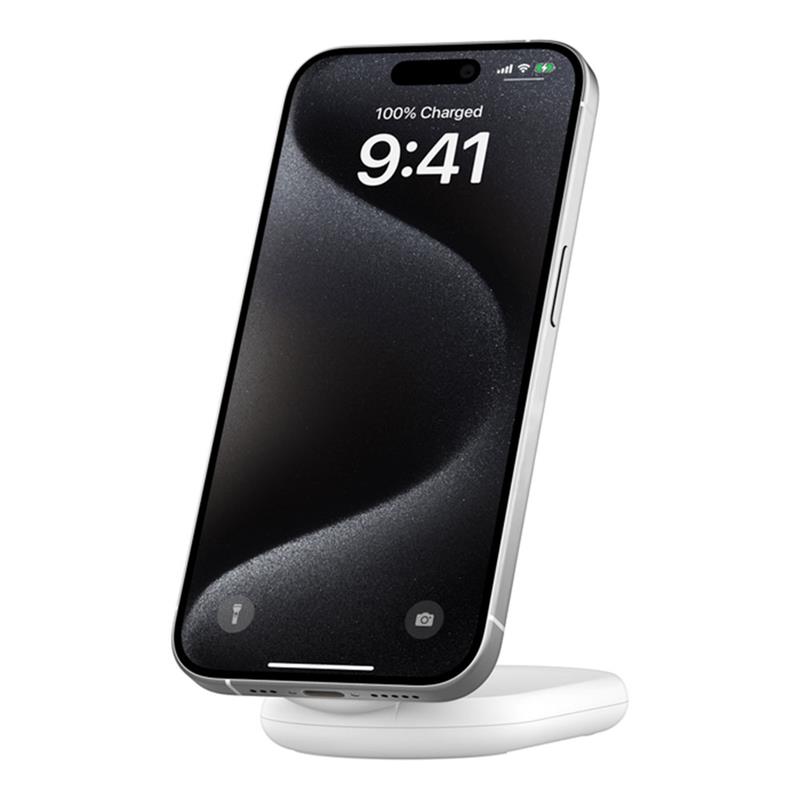 Belkin Boost Charge Magnetic Wireless Charger with Qi2 15W + 20W Charger - White 