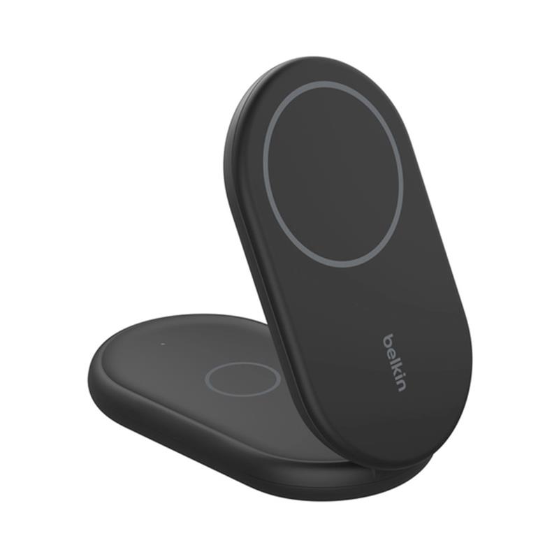 Belkin Boost Charge 2-in-1 Magnetic Foldable Wireless Charger with Qi2 15W + 36W Charger - Black 