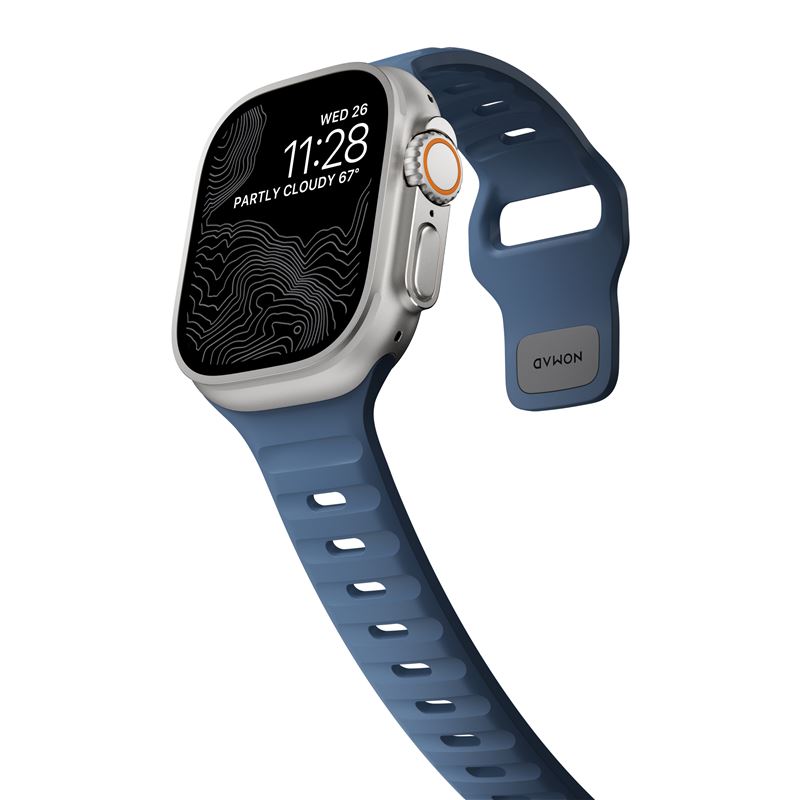 Nomad remienok Sport Strap pre Apple Watch 44-49mm - Naval Blue 