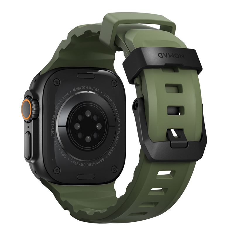 Nomad remienok Rocky Point Band pre Apple Watch 46/49mm - Forest/Black 