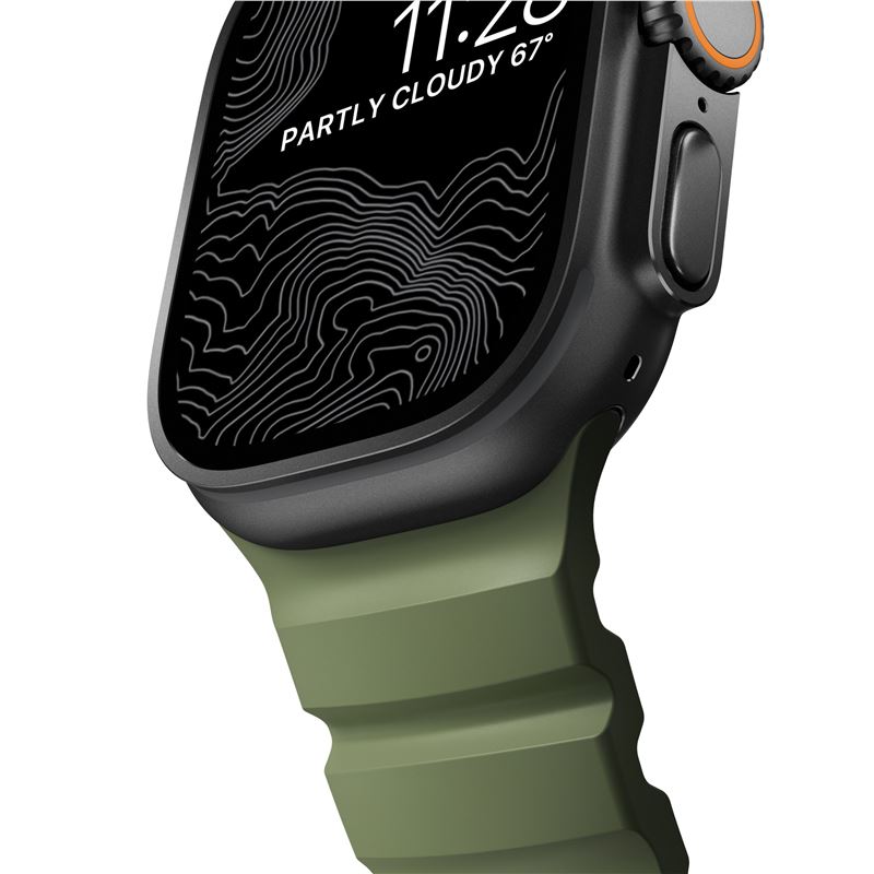 Nomad remienok Rocky Point Band pre Apple Watch 46/49mm - Forest/Black 