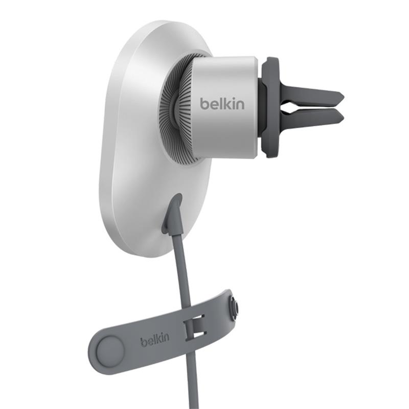 Belkin Boost Charge Pro Magnetic Wireless Car Charger with Qi2 15W - Gray 