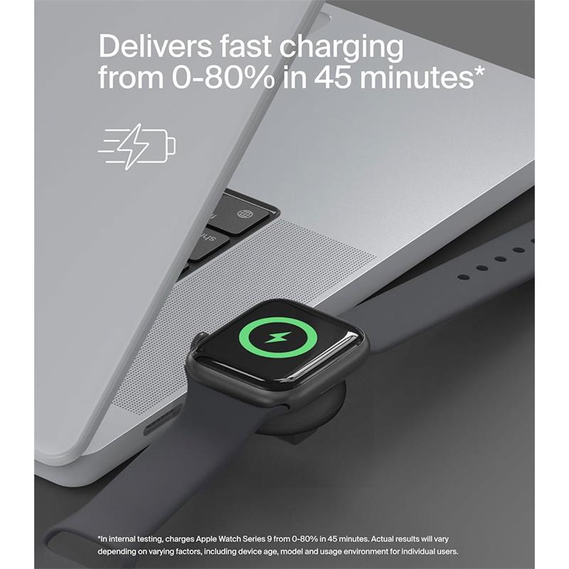 Belkin Boost Charge Apple Watch Fast Charge Dongle - Black 