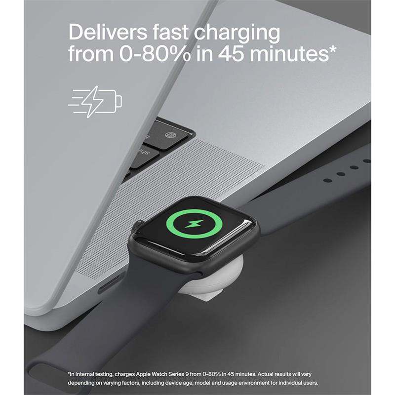 Belkin Boost Charge Apple Watch Fast Charge Dongle - White 