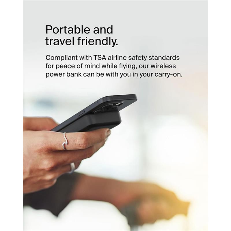 Belkin Boost Charge Pro Magnetic Power Bank with Qi2 10K + Stand - Black 