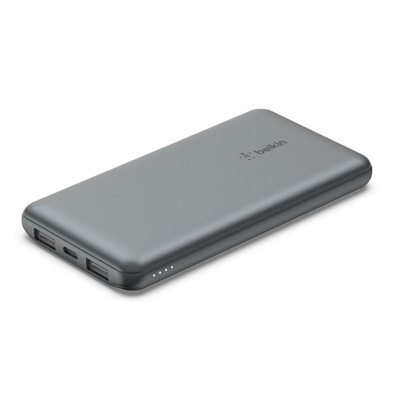 Belkin Boost Charge 3-Port Powerbank 10K + USB-A to USB-C kábel - Space Gray 