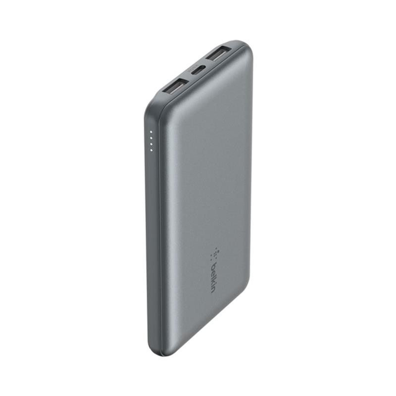 Belkin Boost Charge 3-Port Powerbank 10K + USB-A to USB-C kábel - Space Gray 