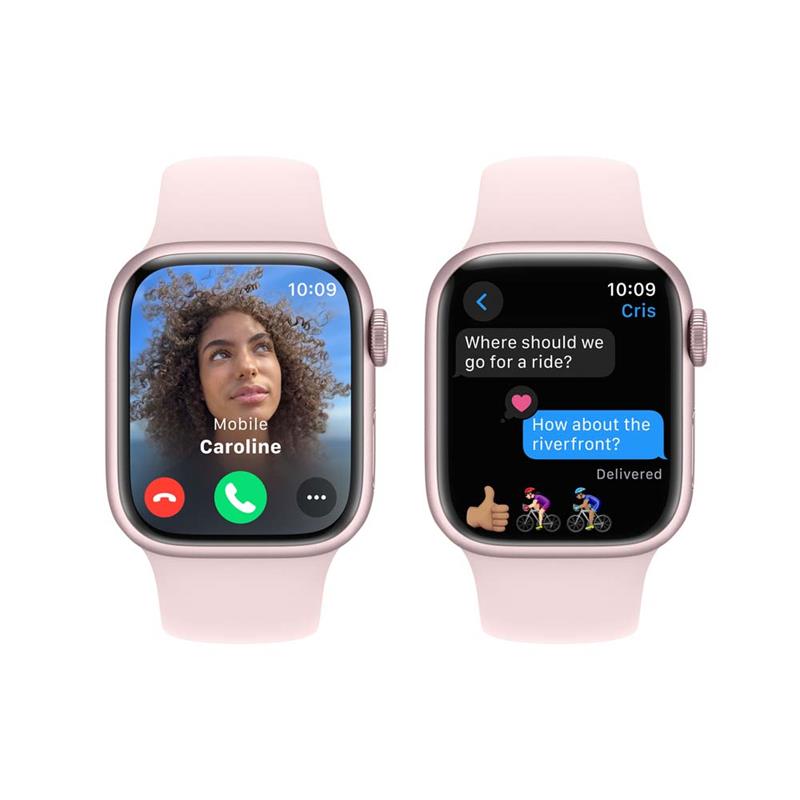 Apple Watch Series 9 GPS 41mm Pink Aluminium Case with Light Pink Sport Band - S/M DEMO *Vystavený* 