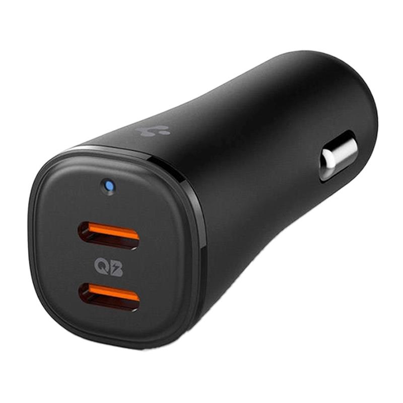 Spigen USB-C Car Charger ArcStation Essential Dual Port 50W - Black 