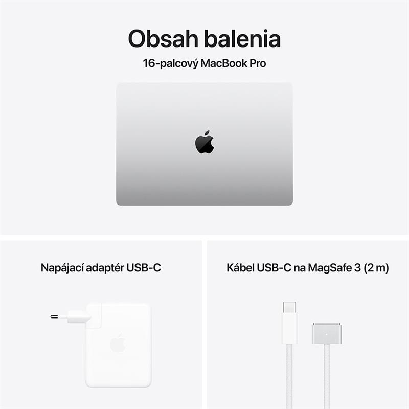 MacBook Pro 16" Apple M4 Max 14C CPU 32C GPU 36GB 1TB Strieborný SK 