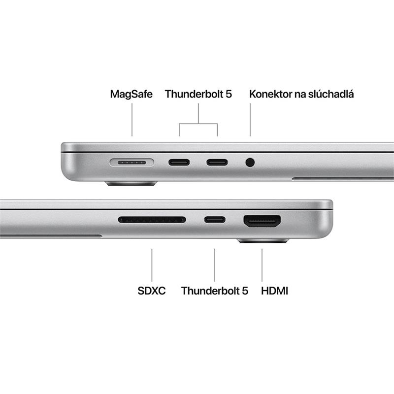 MacBook Pro 14" Apple M4 Pro 12C CPU 16C GPU 24GB 512GB Strieborný SK 