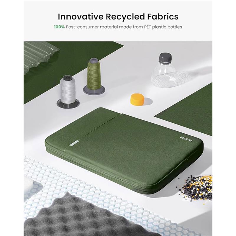 Tomtoc puzdro 360 Protective Sleeve pre Macbook Air 15" M2 M3 M4 - Olive Green 