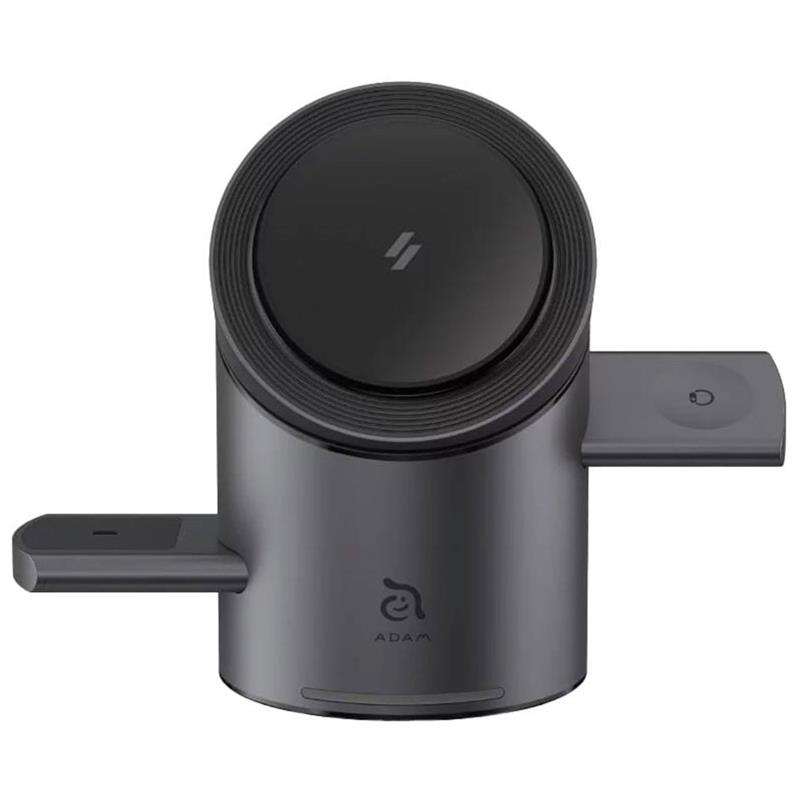 Adam Elements Mag Tube Qi2 3-in-1 Intelligent Charging Station 