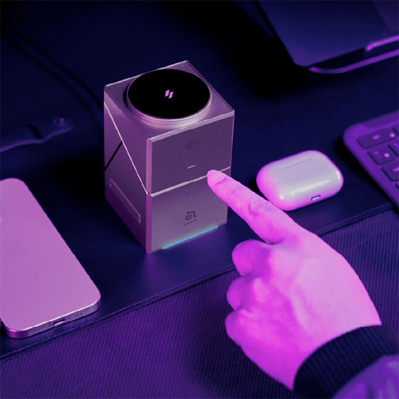 Adam Elements Mag Qube Qi2 3-in-1 Intelligent Charging Station 