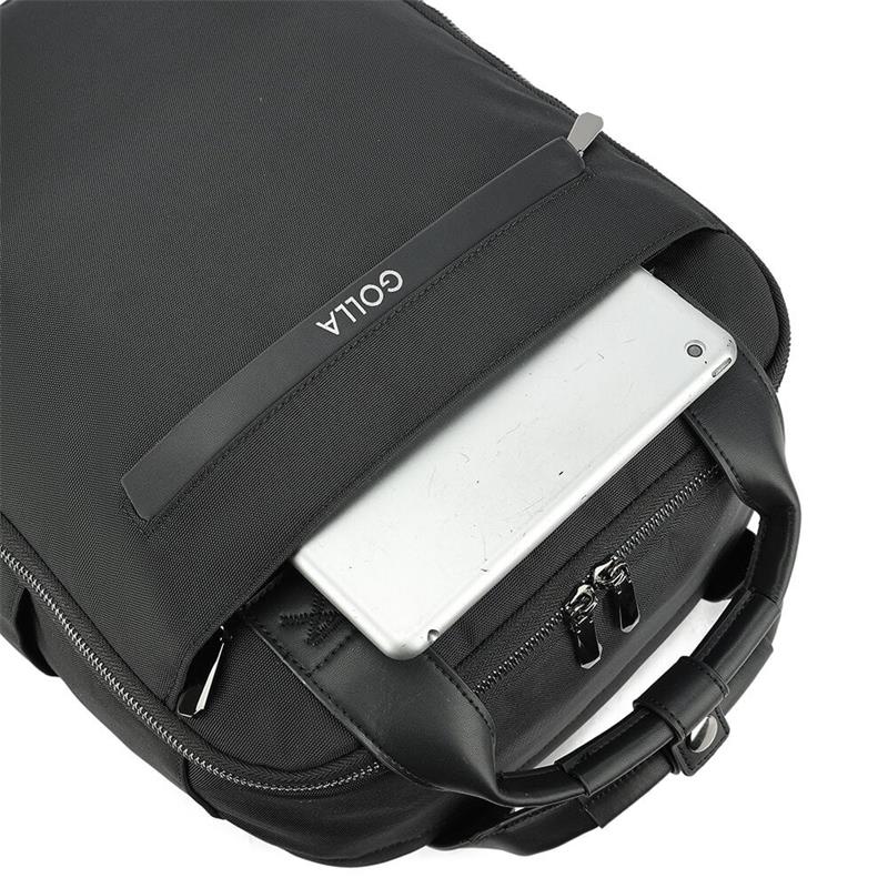 GOLLA Backpack Orion Nylon and PU 15.6" Black 