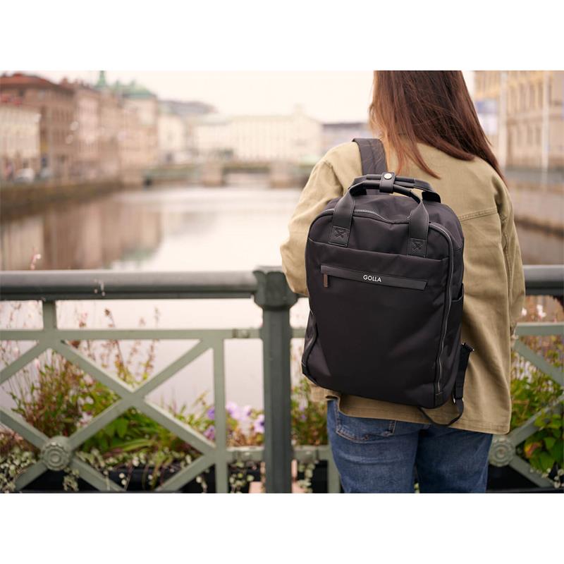 GOLLA Backpack Orion Nylon and PU 15.6" Black 