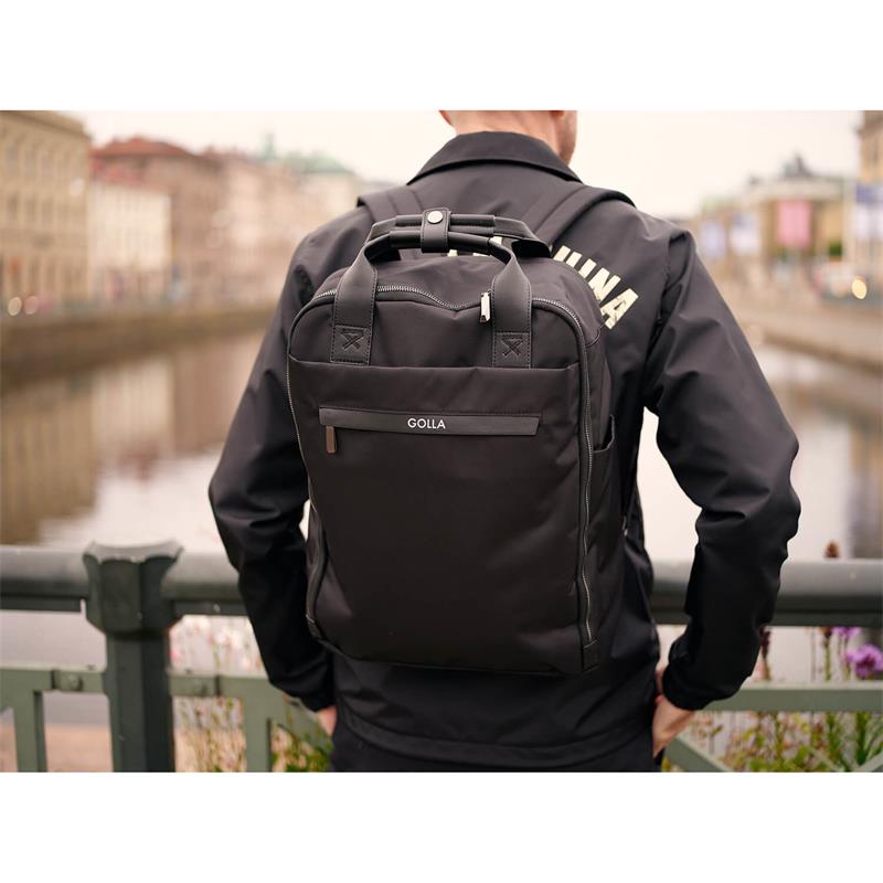 GOLLA Backpack Orion Nylon and PU 15.6" Black 