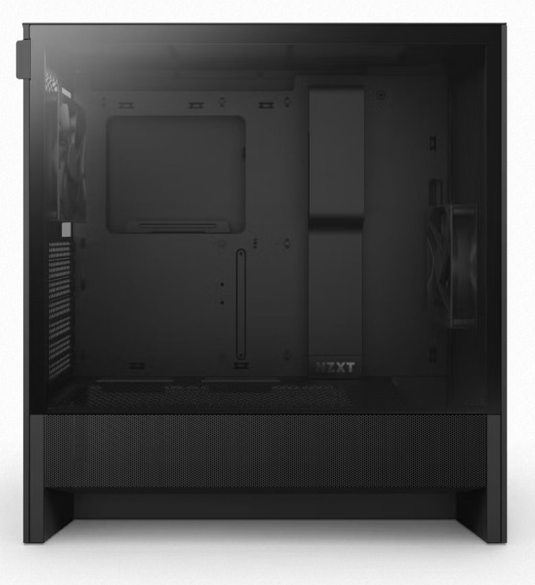 NZXT case H5 Flow / 2x120 mm fan / mesh / Black 