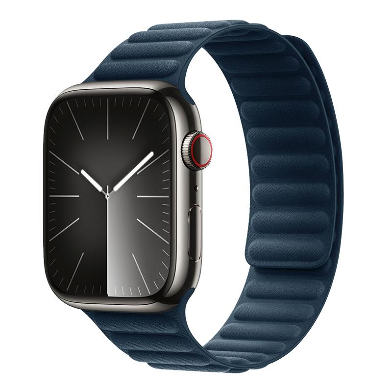 Devia remienok Deluxe Magnetic Fiber Watch Band 44/45/46mm - Sea Blue 