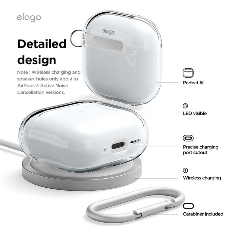 Elago Airpods 4 TPU Hang Case - Lovely Pink 