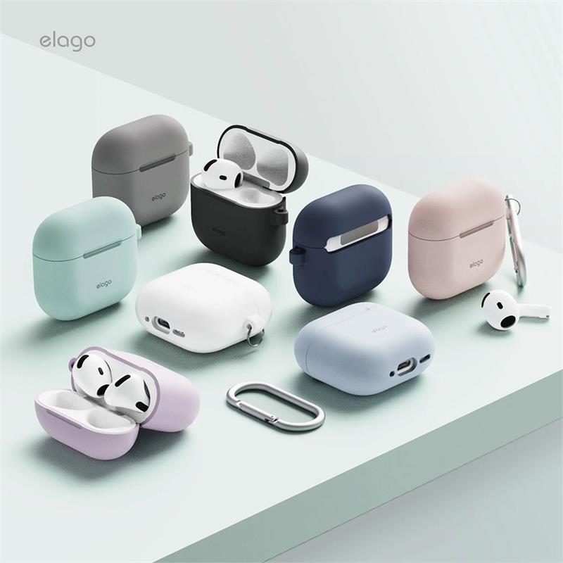 Elago Airpods 4 Silicone Hang Case - Medium Gray 